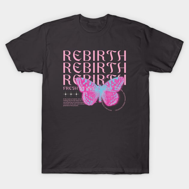 Beautiful Butterfly Rebirth Fresh Start New Beginnings T-Shirt by Tip Top Tee's